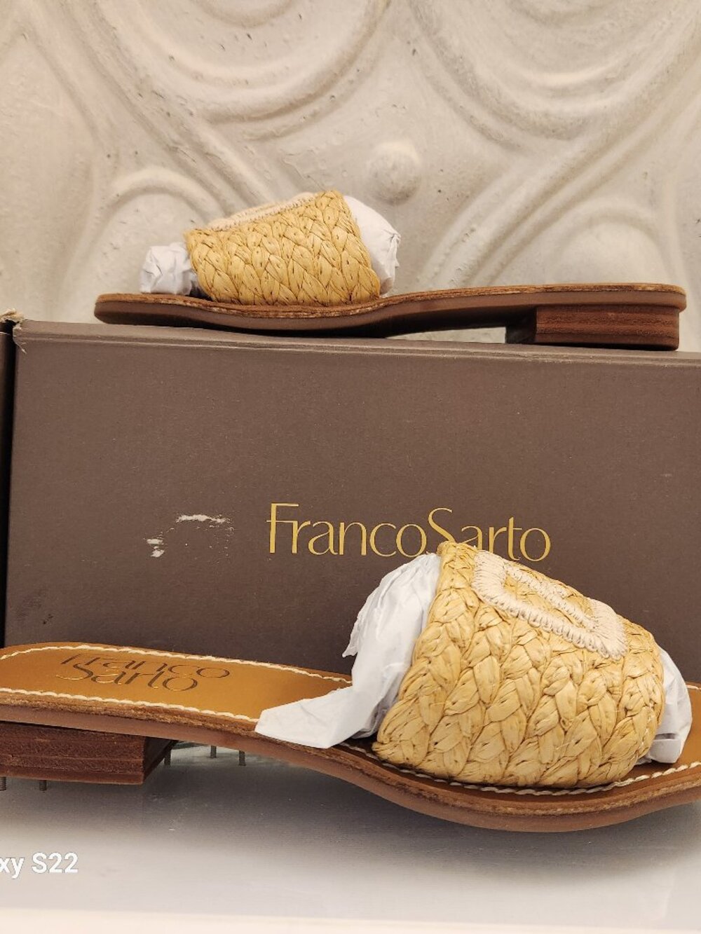 Franco Sarto Raffia "L-Tinas" Sandals. NIB. Size: Various